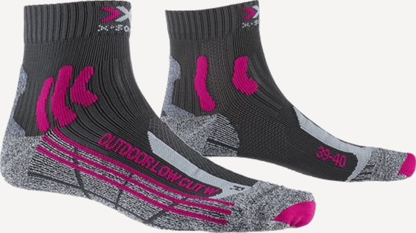 Носки X-SOCKS TREK OUTDOOR LOW CUT WMN (; 35-36; G041 anthracite / fuchsia)